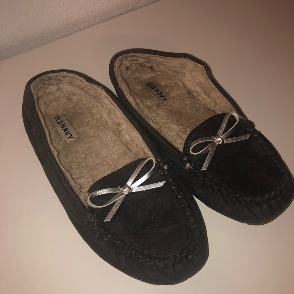 Grey moccasins